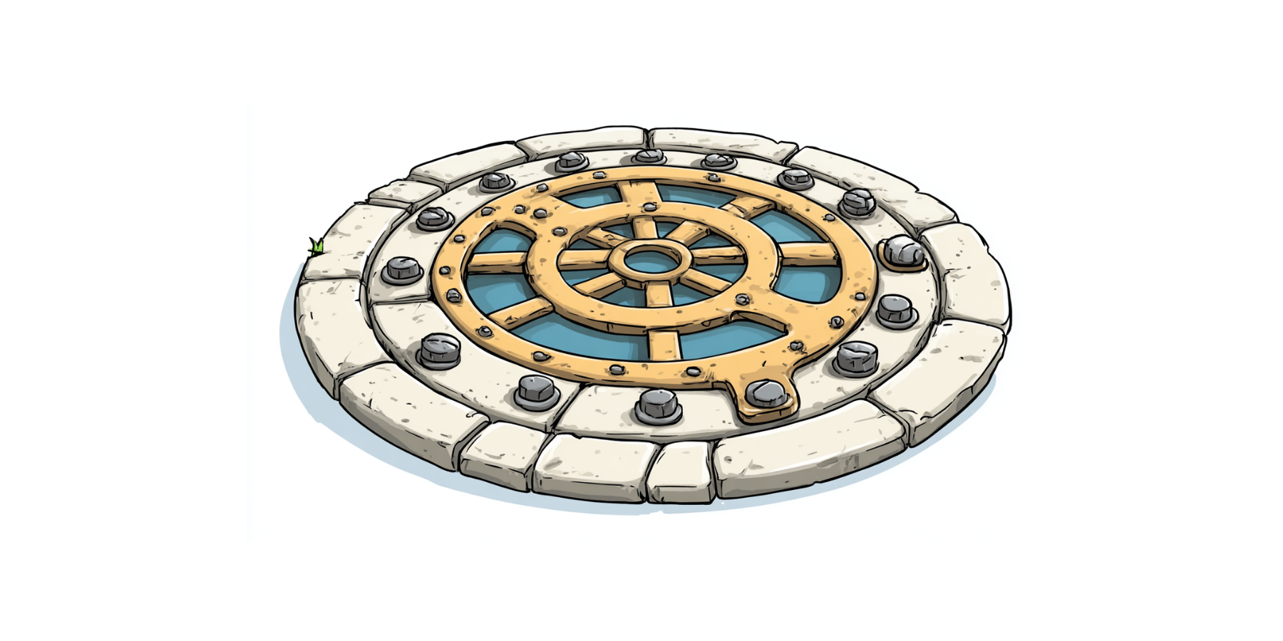 Ilustracja do bajki Cheddaria w opałach – Wielki atak przez kanał