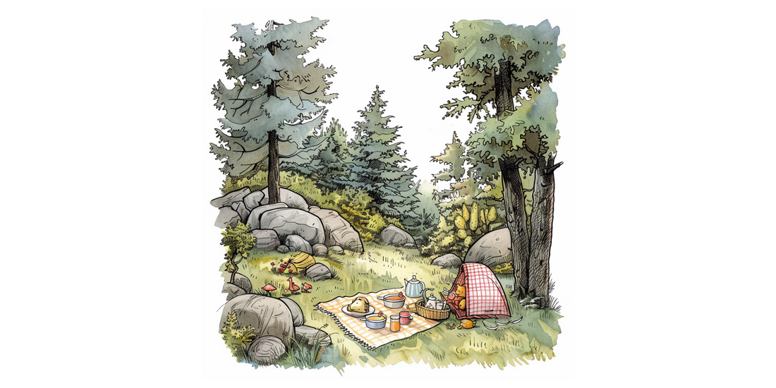 Niedźwiedź Bruno i leśny piknik
