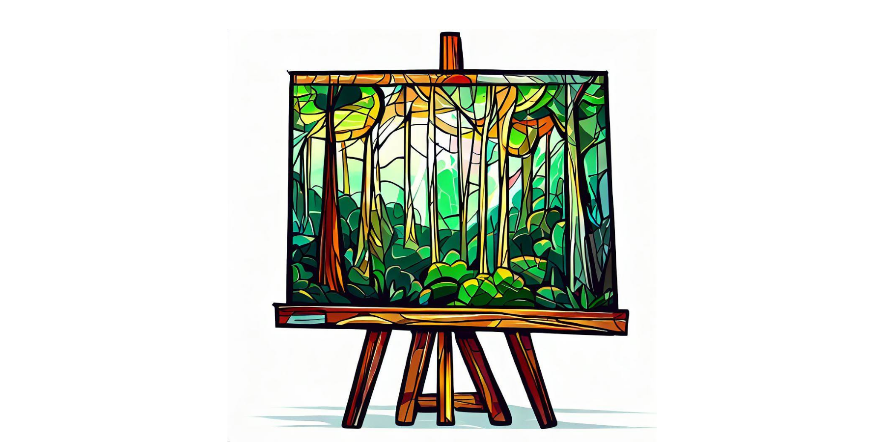 Niedźwiedź Bruno i letnie witraże