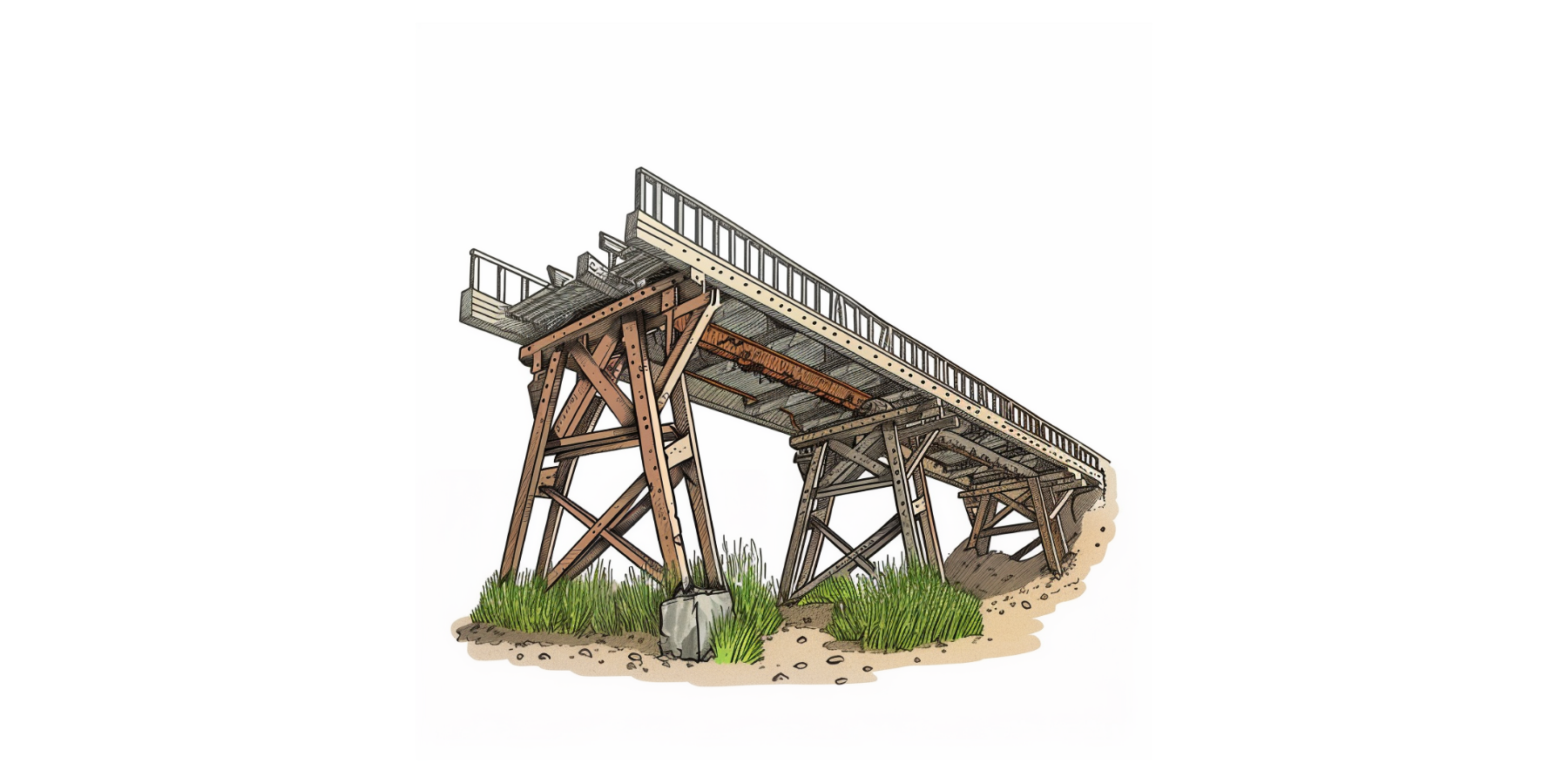 Przygody Kółka i Szyny – Budowa mostu